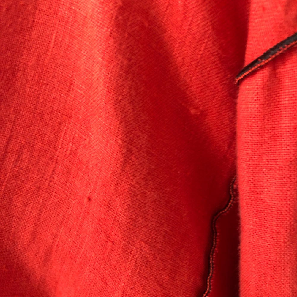 Xiao red Linen Button Shacket Jacket - Picture 8 of 11